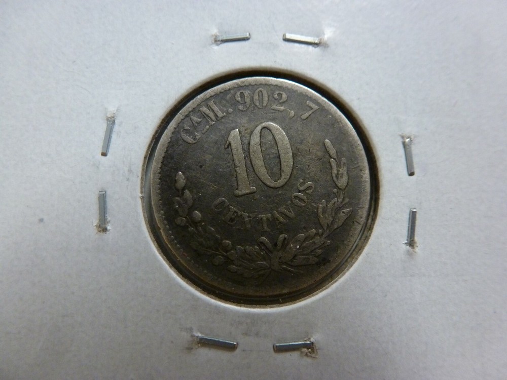 1893 Mexico Ca M - 10 Centavos Silver