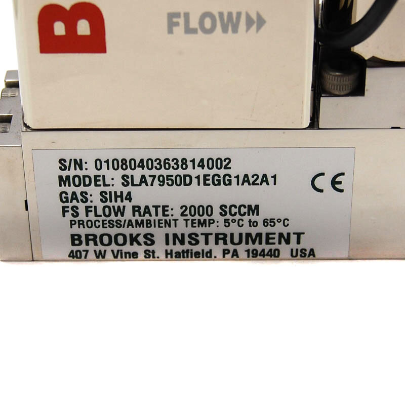 Brooks SLA7950D Digital MFC Mass Flow Controller 1/4" VCR Device Net (SiH4 / 2L)