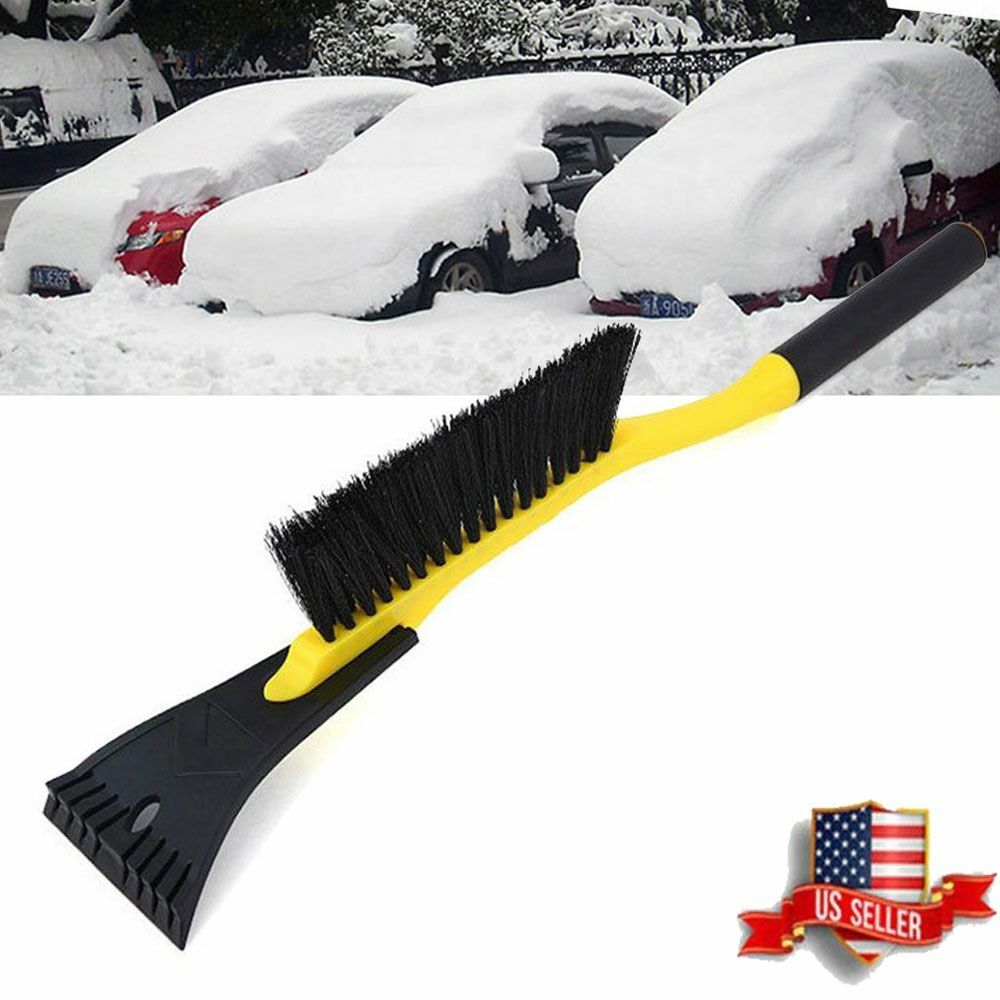 US For Car Truck SUV Windshield Remover Scraper Car Snow Brush with Ice Scraper