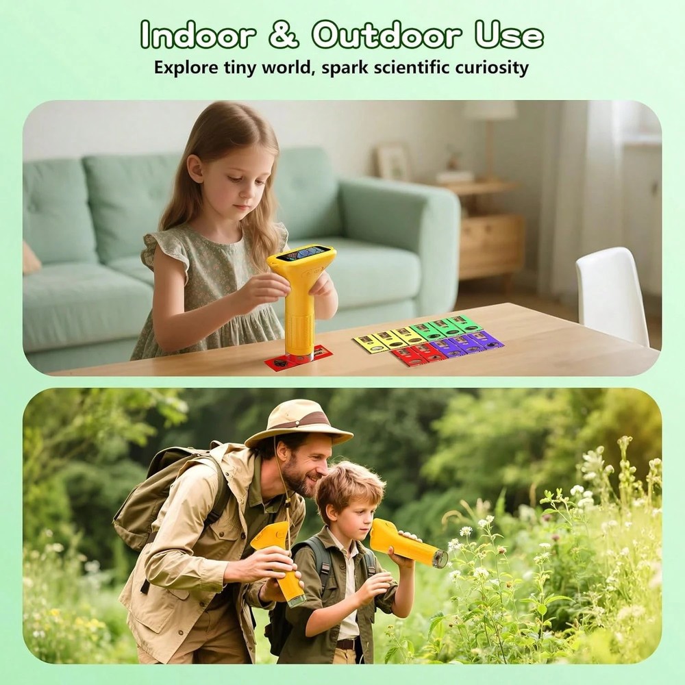 Portable Digital Microscope Gift Set 2MP 2'' IPS Screen