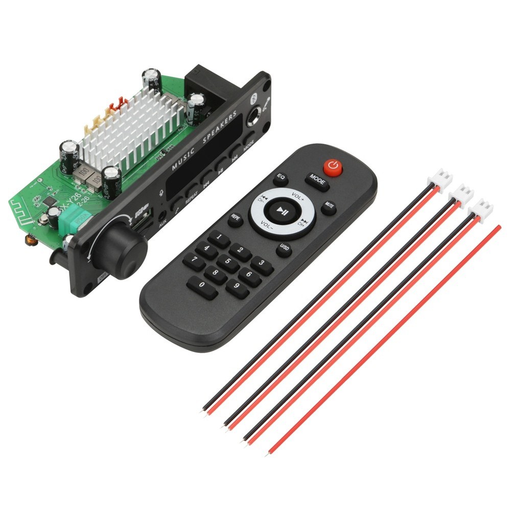 2x100W 12V Amplifier Audio Player Bluetooth 5.0 MP3 Decoder Board MP36032