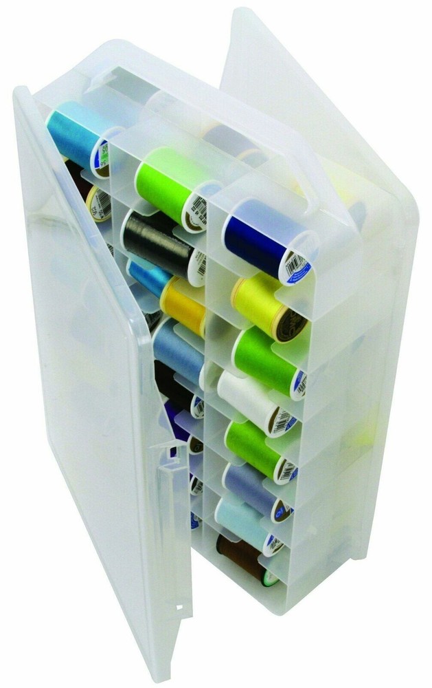 48x Hot Wheels Matchbox Storage Box Case Sewing Thread Spool Organizer Holder