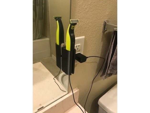 Wall Mount for Philips Norelco OneBlade Black