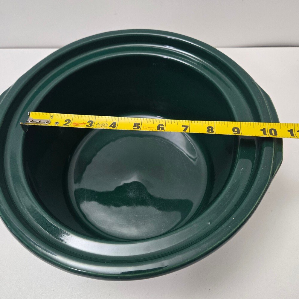 Original Crock Pot Rival 3355 5 qt Quart Replacement Ceramic Bowl Insert Green