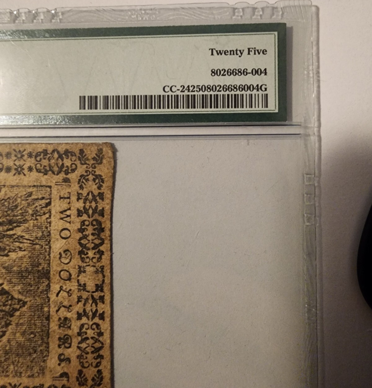 February 17, 1776 continental currency $2 PMG VF25 Fr#CC-24 Philadelphia