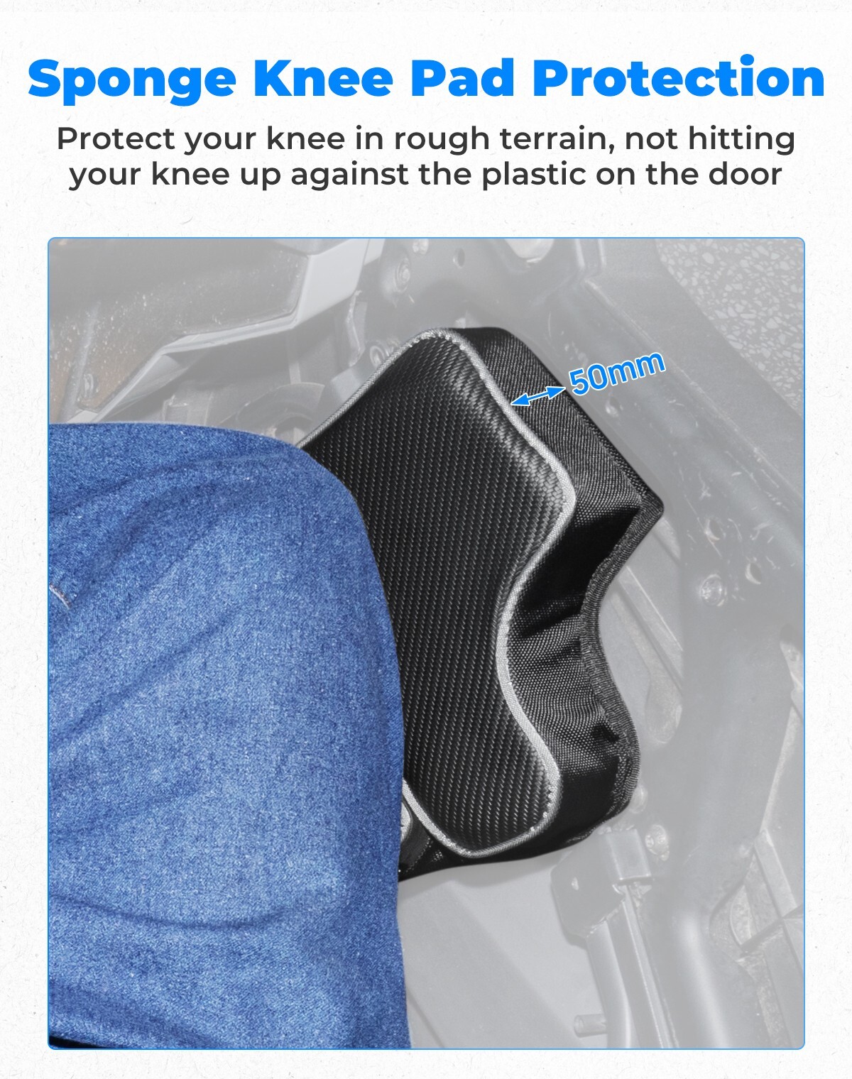 UTV Front Lower Door Bags W/Knee Pad For Polaris General 1000 / 4 1000 2016-2024