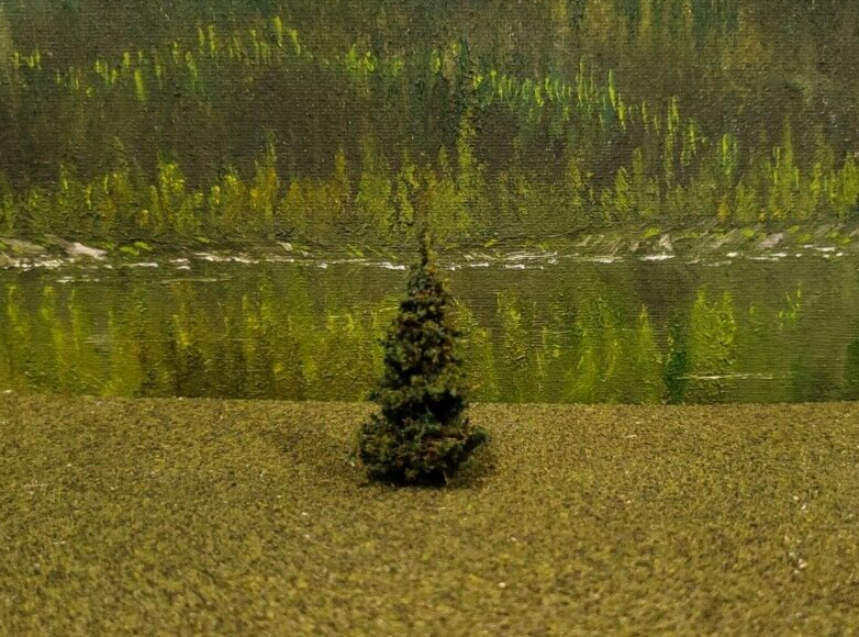 MOOSE CREEK TREES - Fir / Pine Trees (2" x 10 Trees) Model Trains HO N Z Scale
