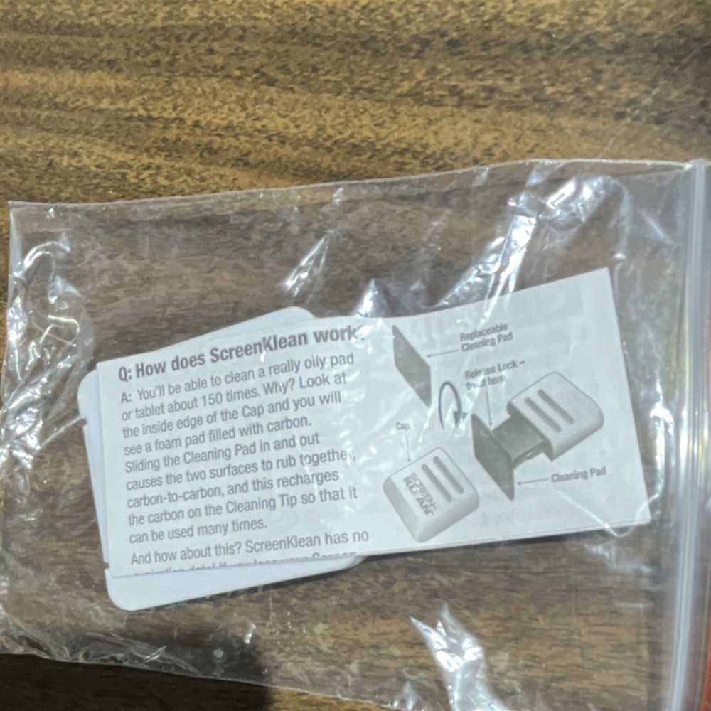 ScreenKlean Screen Cleaning Pads for iPad & Tablet with Plastic Case