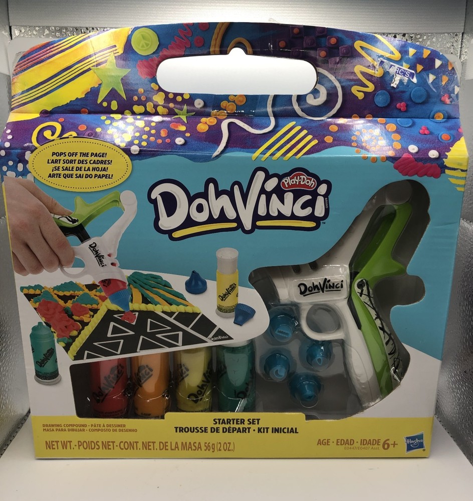 New 2018 Play-Doh DohVinci Starter Set Drawing Compound Art Tool Kit