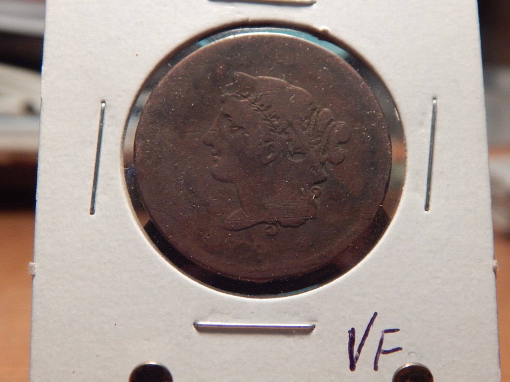 1839 Coronet Head Large Cent VF Coin