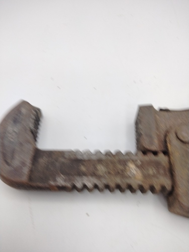 Vintage Adjustable Pipe Wrench Wood Handle