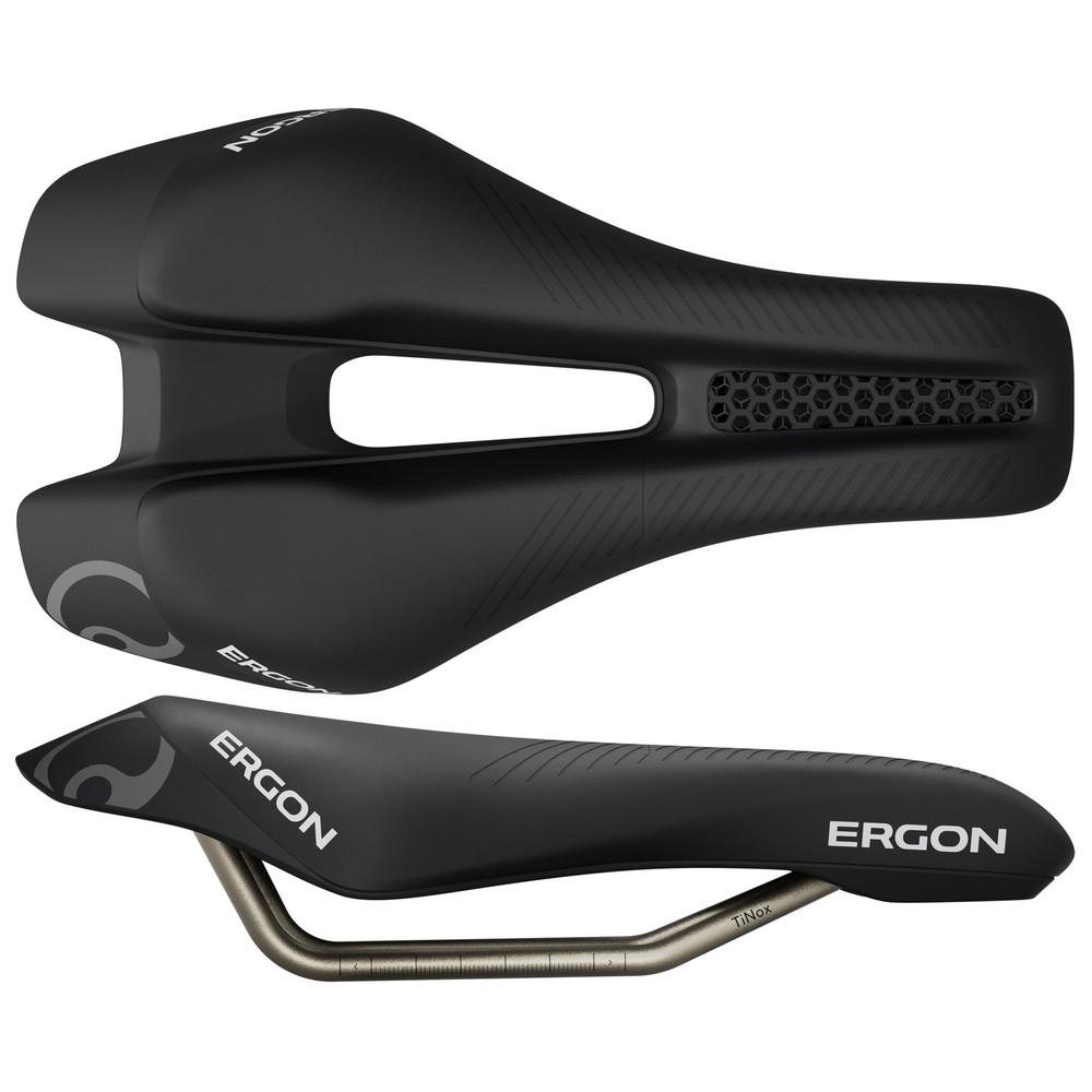 Ergon SR Tri Women's Saddle, Front, Black