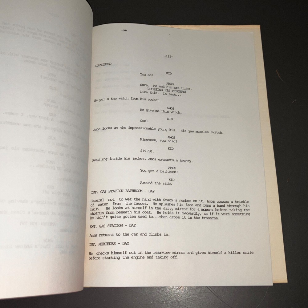 AMOS & ANDREW (12/91) Cage & Jackson / Agency Script + COA!