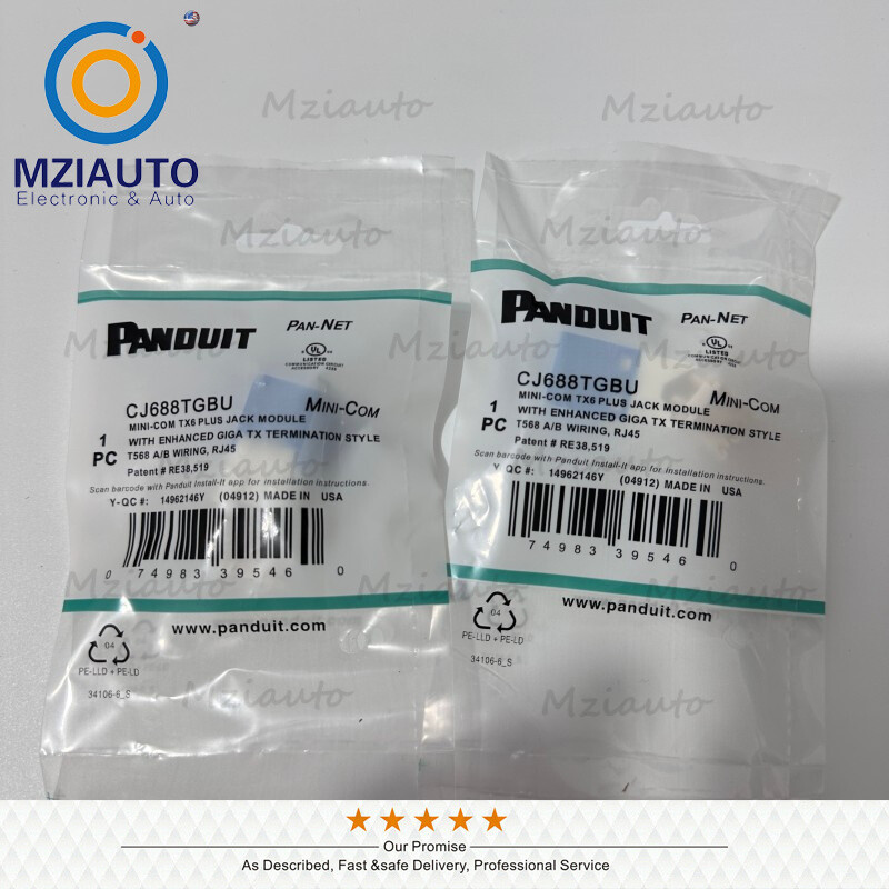 50X Cat6 MiniCom UTP RJ45 Network Jack Module Blue For Panduit CJ688TGBU Giga TX