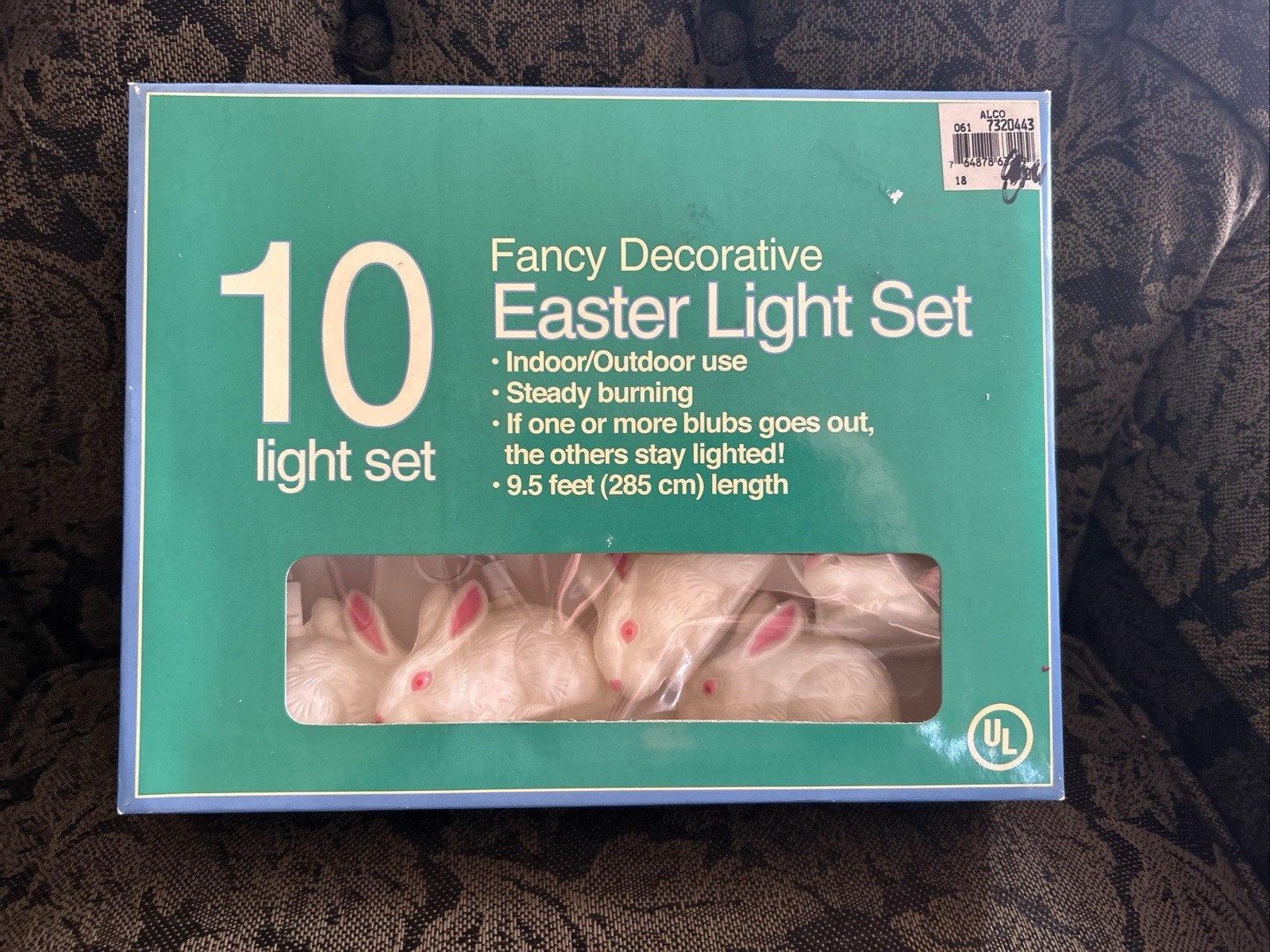 Vintage Bunny 10 Light String Blow Mold Set - NEW   Easter Spring