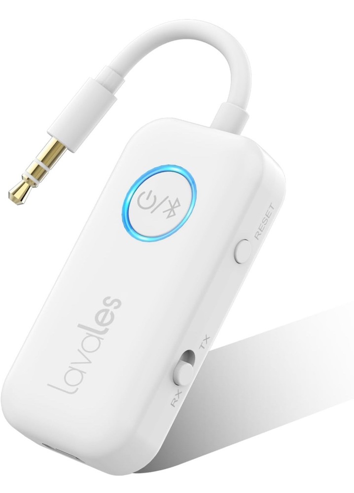 Lavales Wireless Bluetooth 5.3 Audio Transmitter Receiver Adapter.