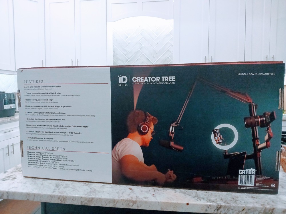 New In Box!!! Gator Frameworks ID Series Creator Tree Content Creation Stand