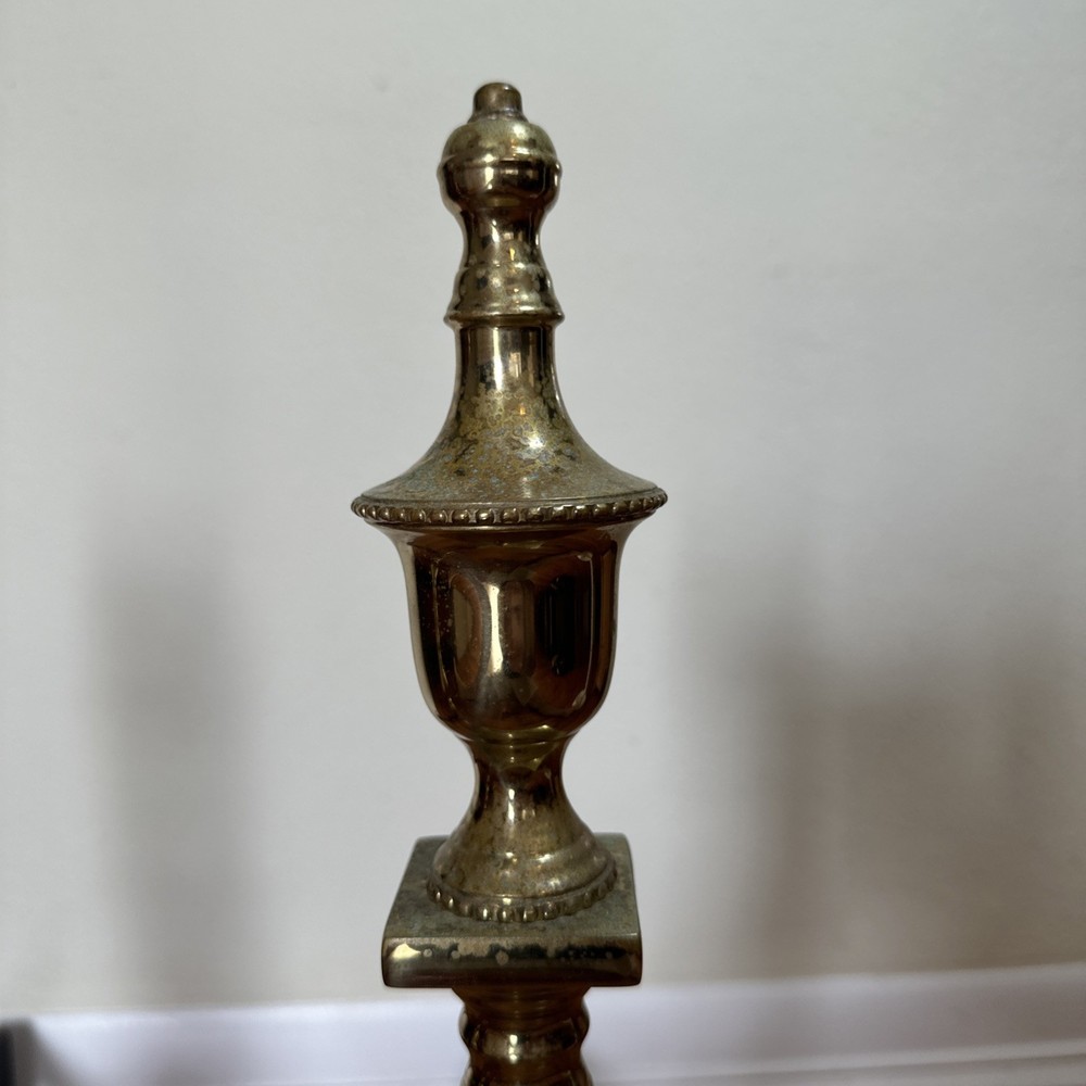 Virginia Metalcrafters - Solid Brass Andirons , Claw foot
