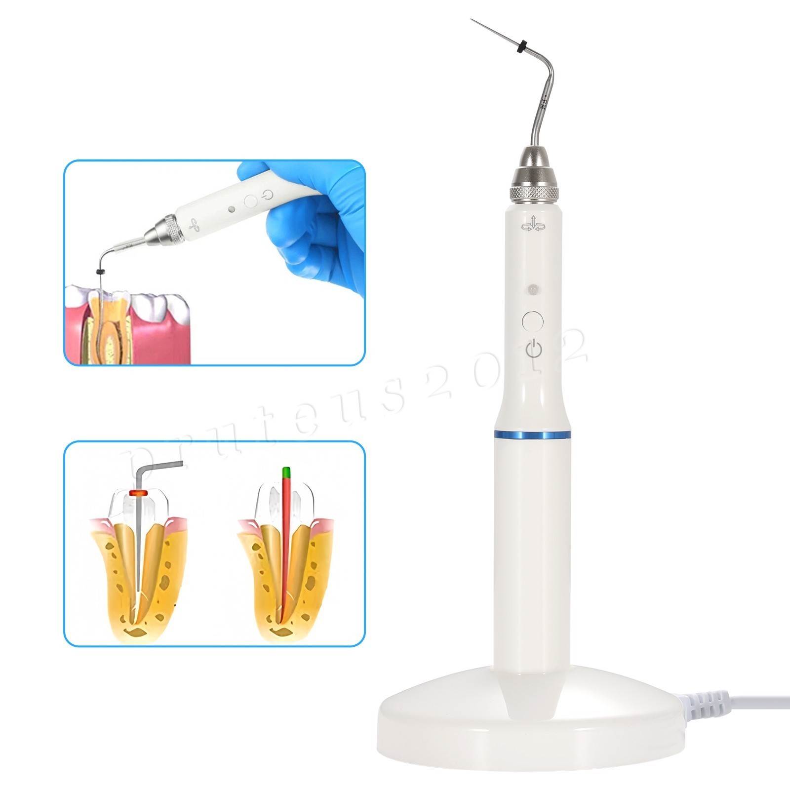 Dental Gutta Percha Obturation System Wireless Endo Heated Pen+2Tips
