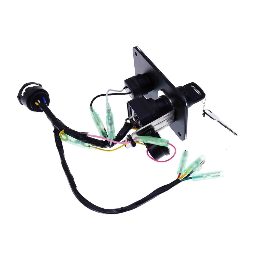 Outboard Single Engine Key Switch Panel Assembly Replaces Yamaha 704-82570-12-00