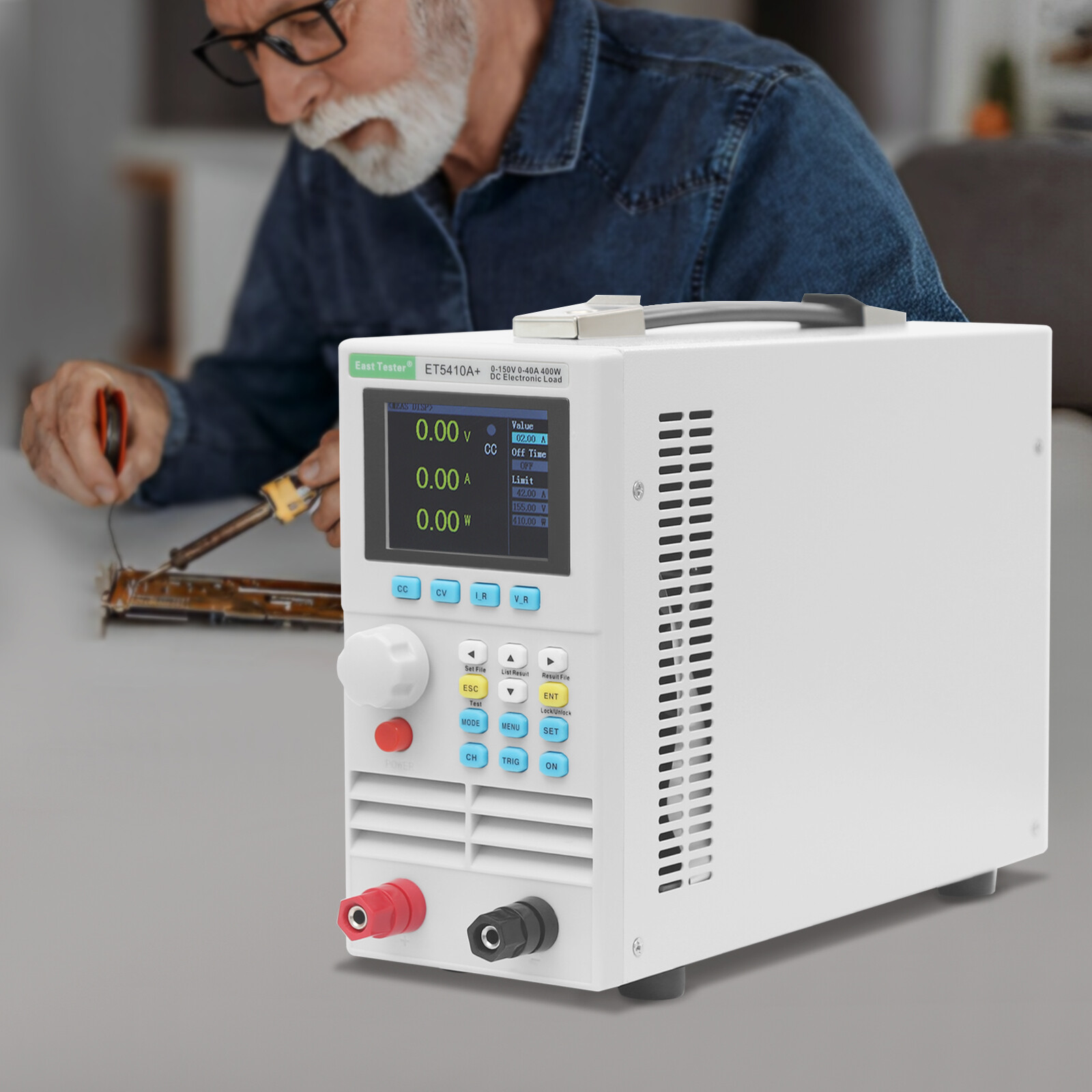 High Accuracy DC Electronic Digital Load Tester Single Channel 150V 0-40A