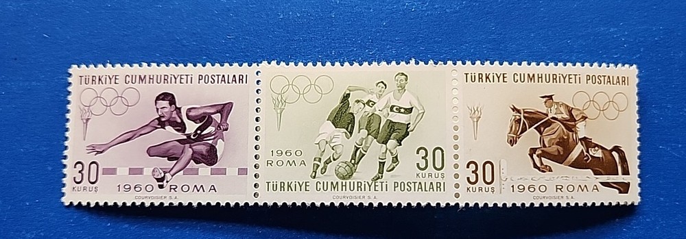 Turkey Stamps, Scott 1488-1492 Complete Set MNH, Folded