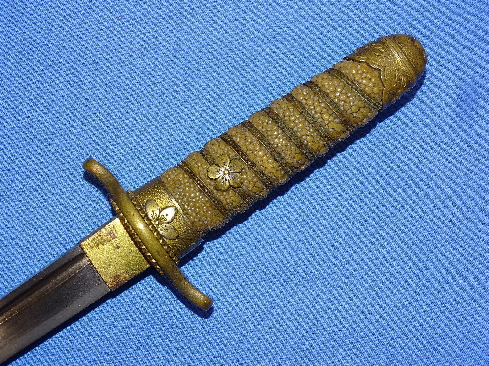 WWII Japanese Navy IJN Officer's Dagger Dirk w/ Handmade Blade