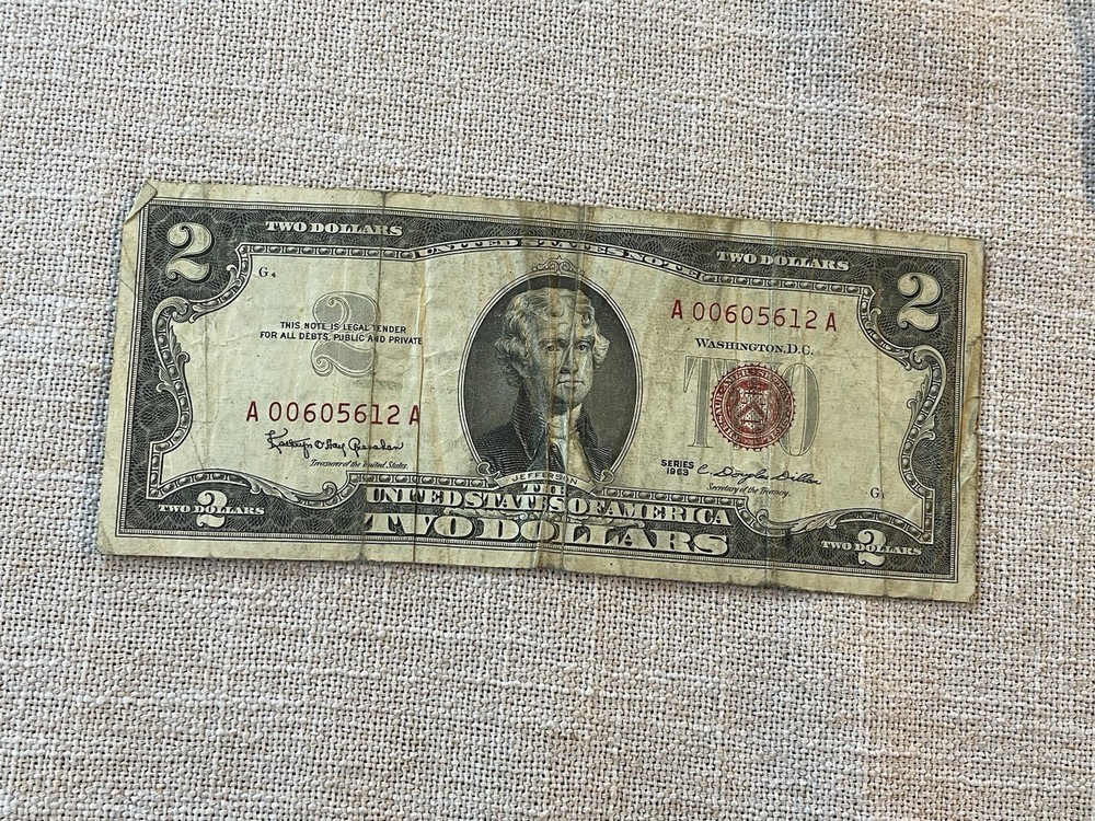 Two Dollar United States Note 1963 Red Seal
