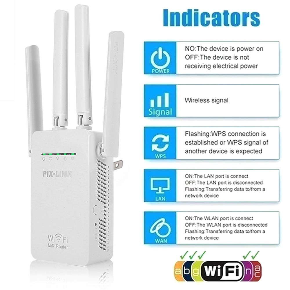 1200Mbps WiFi range extender repeater wireless amplifier wifi booster