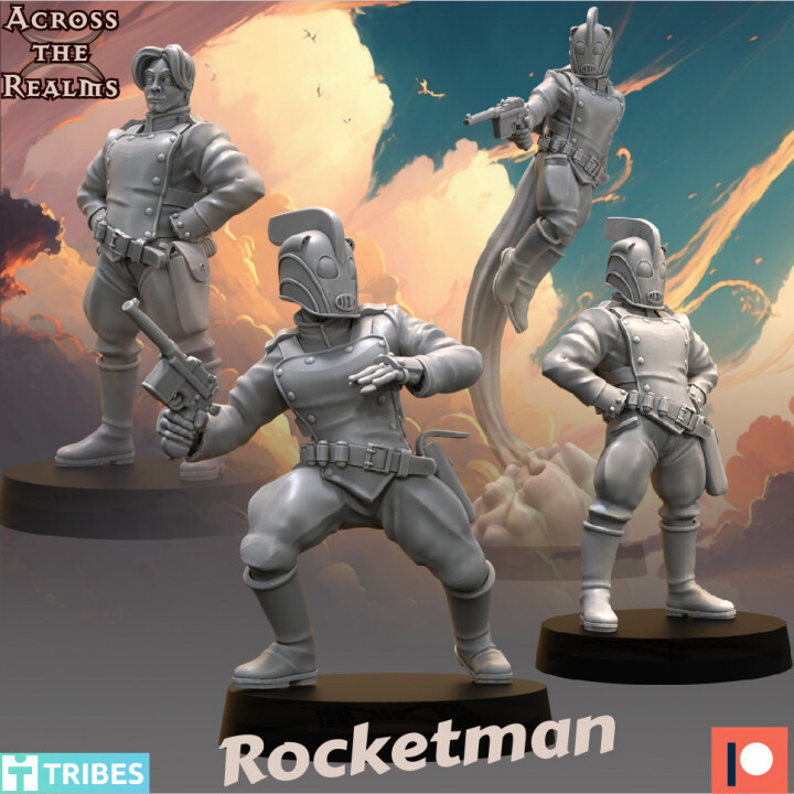 Rocketman Full Set | Across the Realms | RPG Wargaming 3D Printed Mini