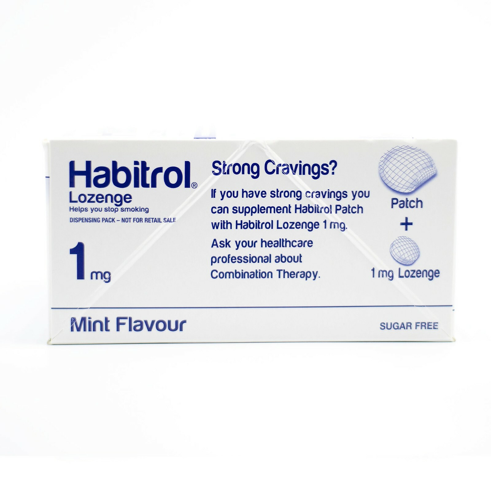 Habitrol Nicotine Lozenge 1mg MINT (1296 total pieces, 6 boxes) 02/2025