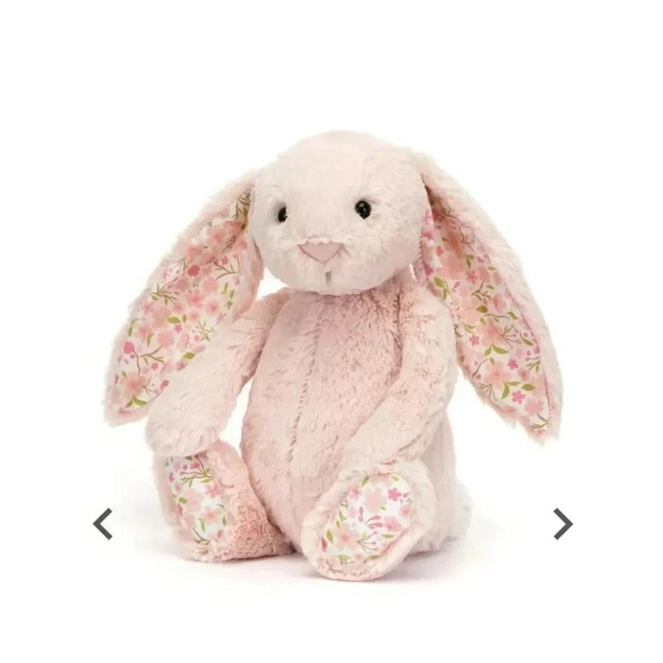 Jellycat Authentic Medium Blossom Blush Bunny Cherry Plush Toy NWT