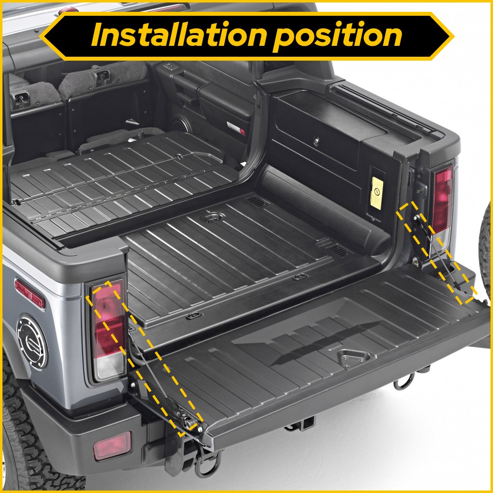 Pair Tailgate Support Cable For 99-06 Silverado Sierra 02-06 Avalanche H2