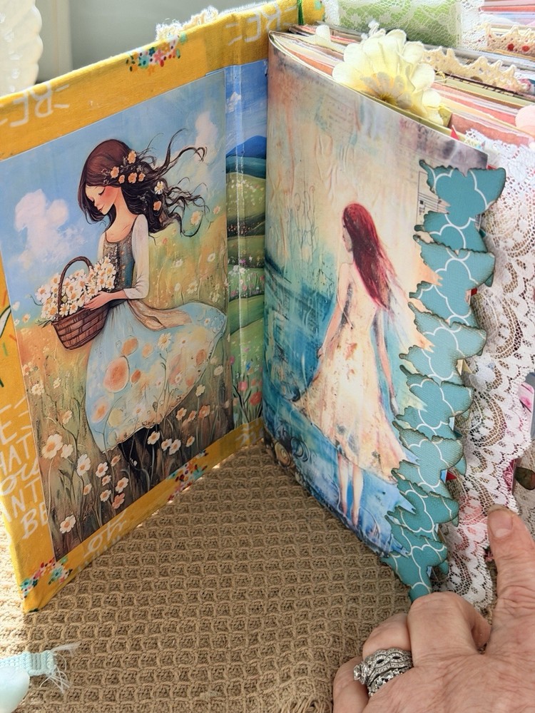 “Spring Sunshine”-Handmade Junk Journal