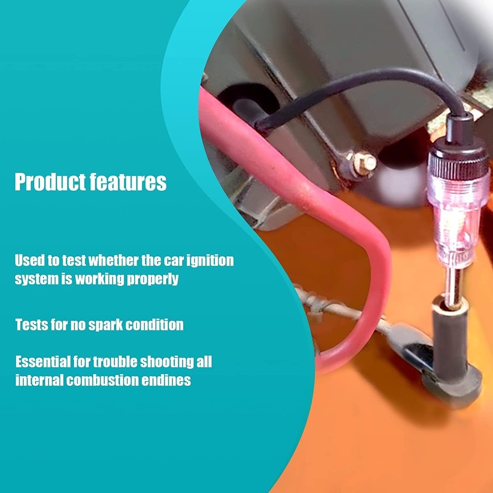 2Pcs Inline Spark Plug Tester, Small Motor Vehicle Engine Ignition Color: 2Pcs