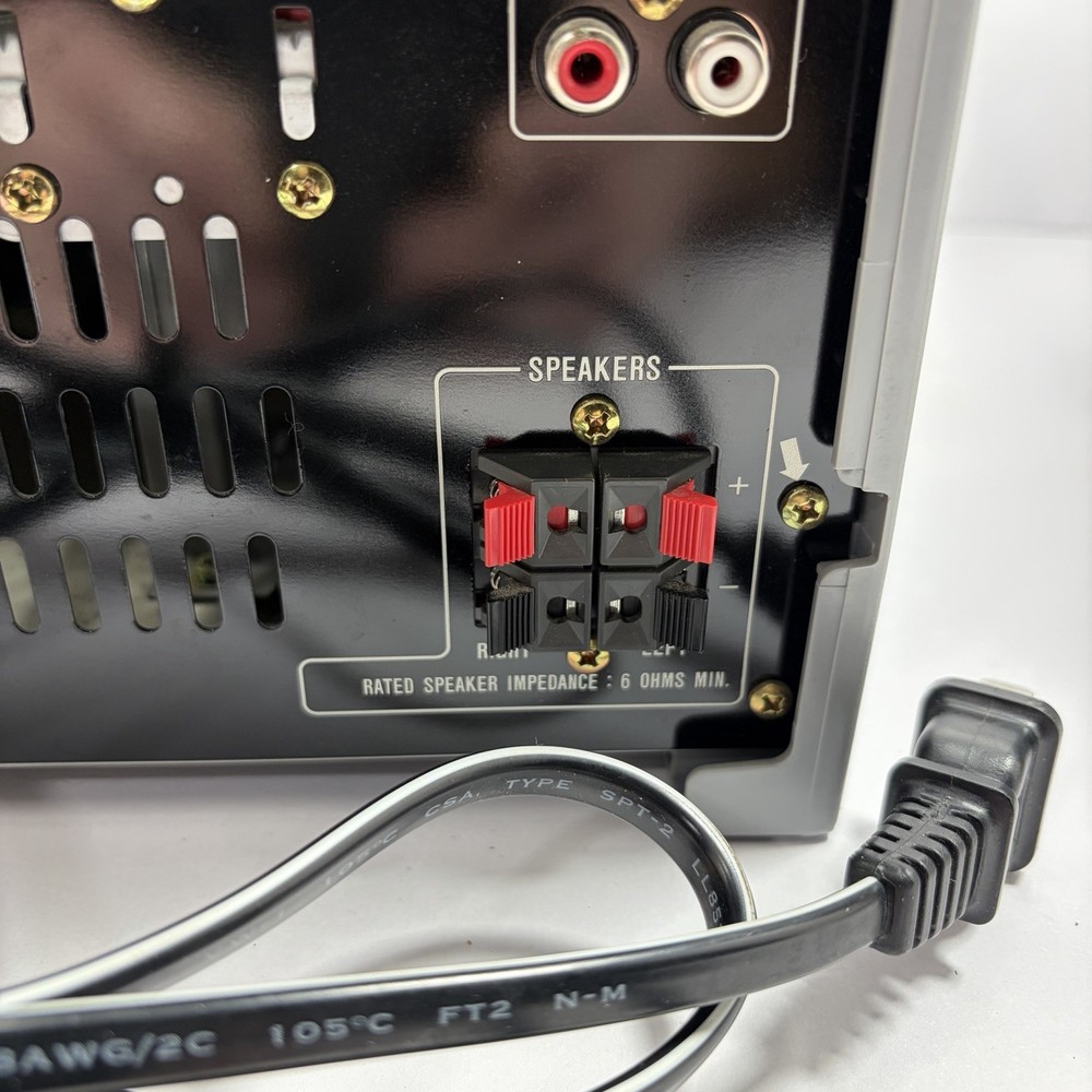 Sharp CD-XP300 Mini Component Stereo System w/ Speakers and Remote – For Parts