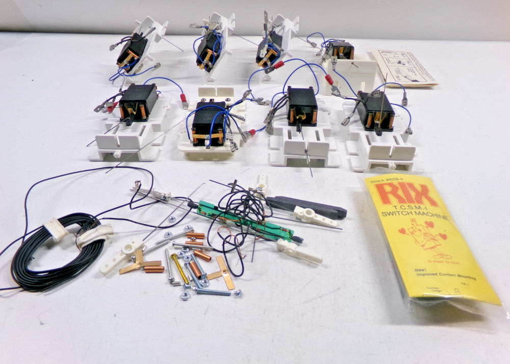 (9) HO Rix switch machines (lot 0336)