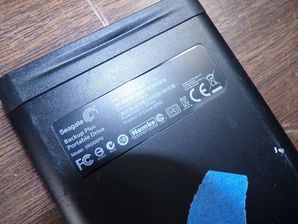 SEAGATE SRDOSPO 1TB HARD DRIVE