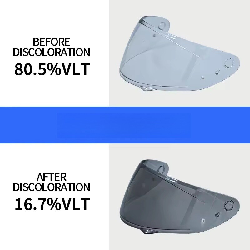 Photochromic Visor Lens Fits For HJC HJ34P C10 Motorcycle Helmet Shield Lens