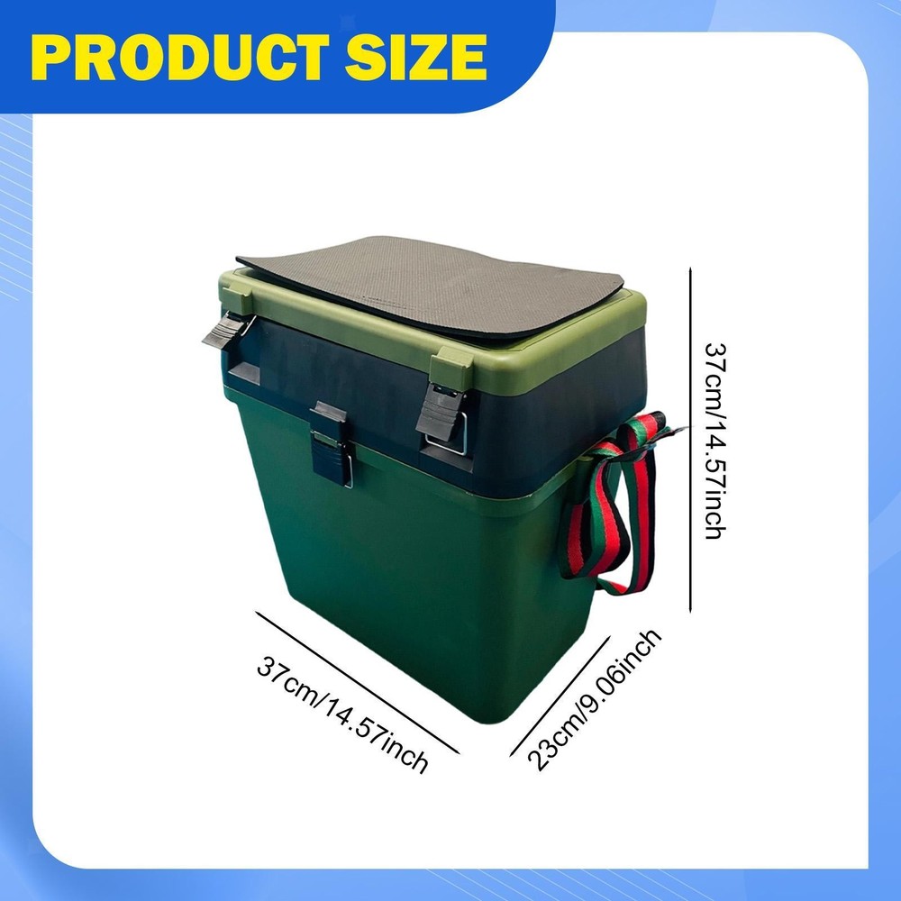 Fishing Box Large Capacity Internal Compartments Compact Portable Container