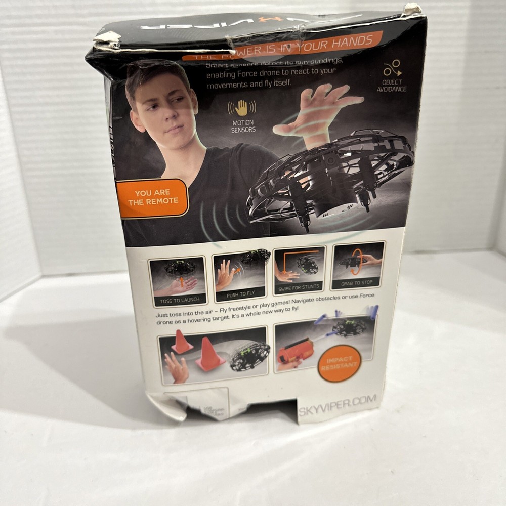 Sky Viper FORCE Gesture-Controlled Drone NEW Box Is Crushed
