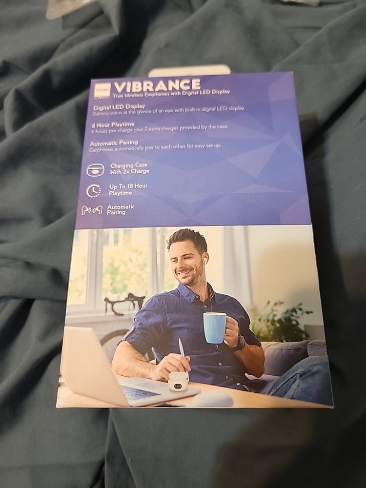 Wireless Earbuds, Bluetooth Headphones with Charging Case Vibrance