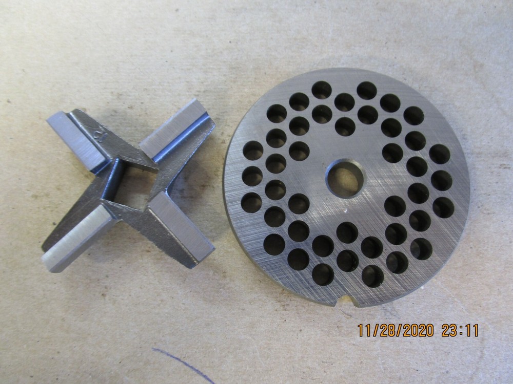 #12 1/4'' GRINDER PLATE & KNIFE SET