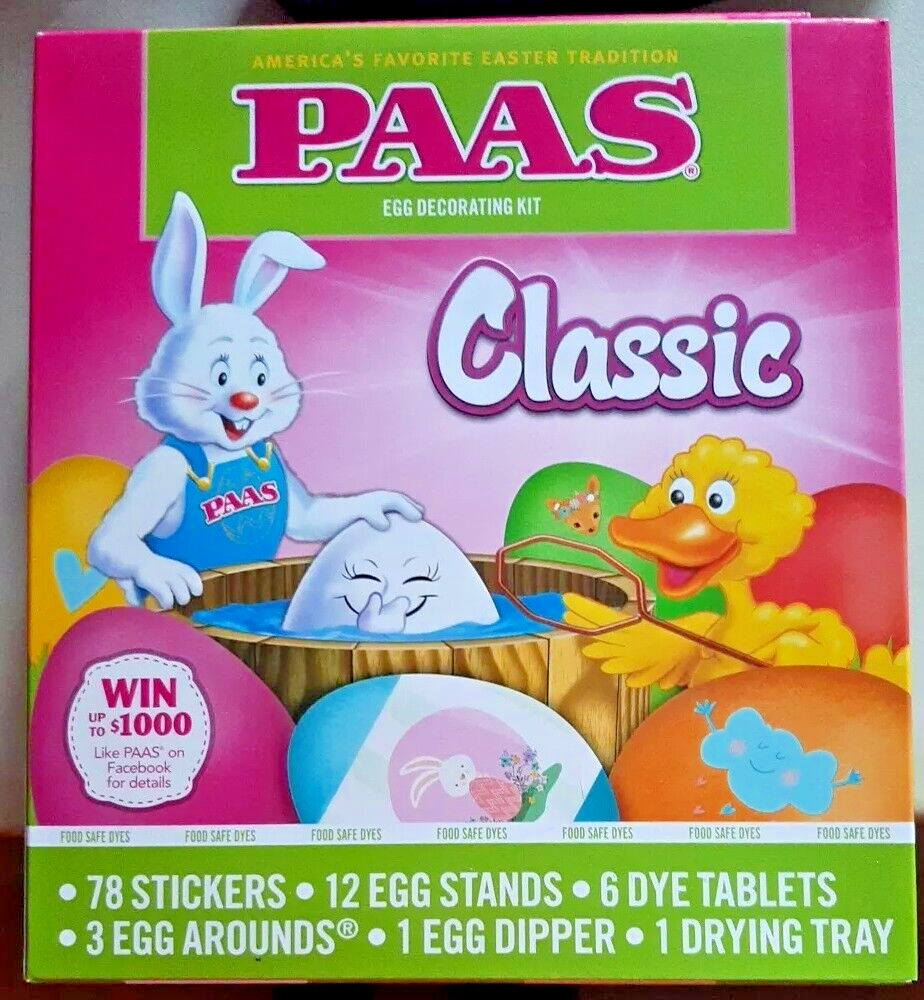 PAAS - Classic - Easter Egg Decorating Kit - THREE KITS (3) NEW!
