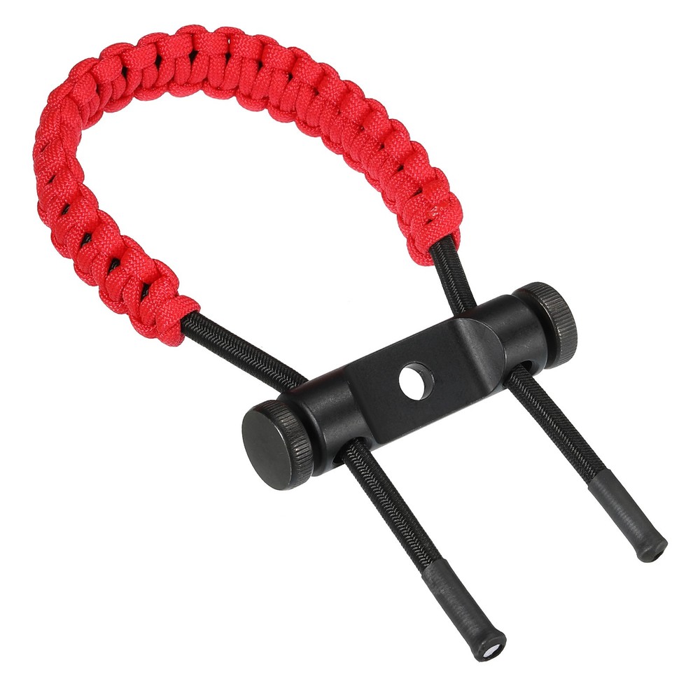 Archery Wristband, Adjustable Composite Braided Wrist Strap, Red