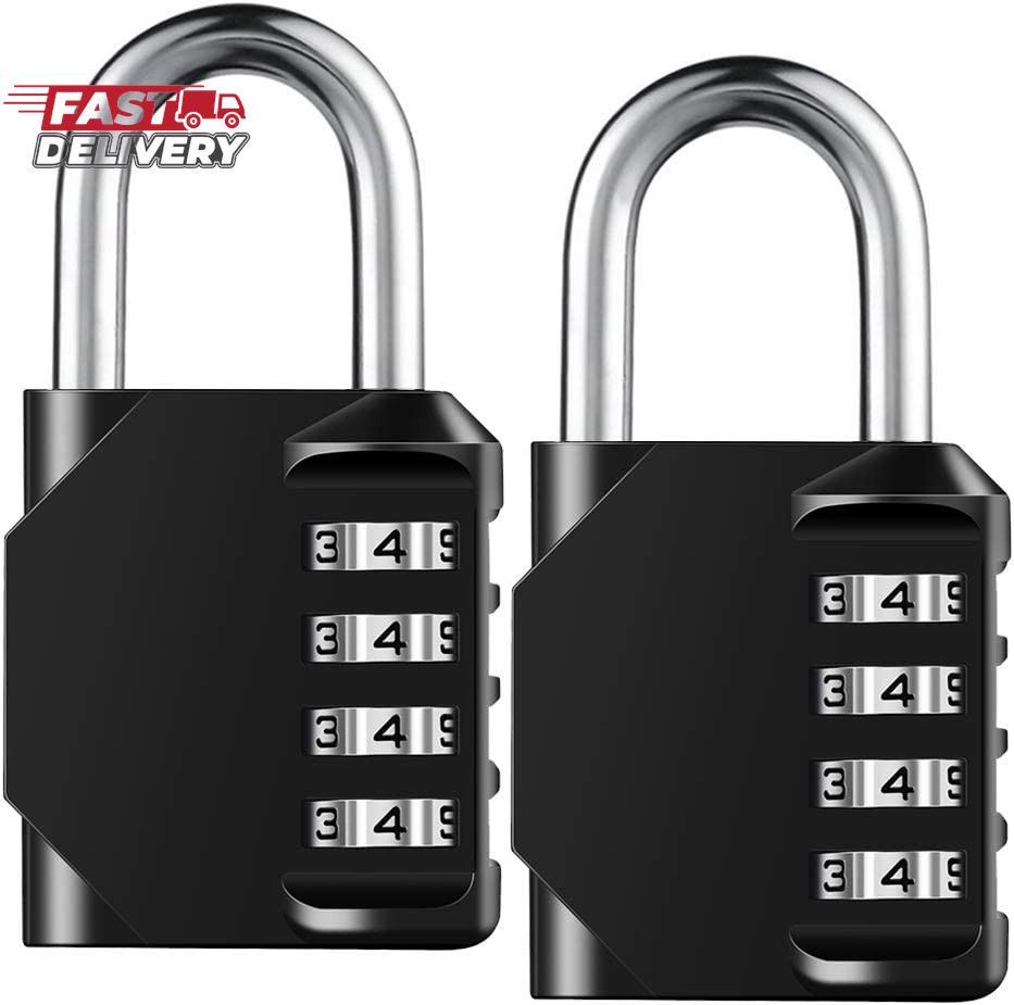 Combination Lock Resettable 4 Digit Padlock with Combination, AIHYTU Waterproof