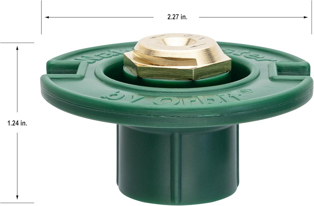 5-Pack Orbit 54026 Plastic Flush Head Sprinkler with Brass Quarter Pattern Spray