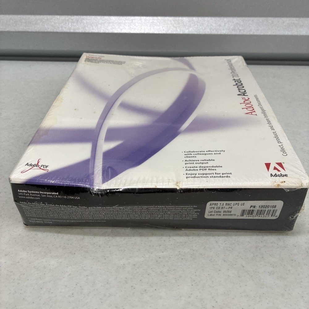 Adobe Acrobat 7.0 Professional For Mac (Upgrade VERSION) *NOS/ Sealed