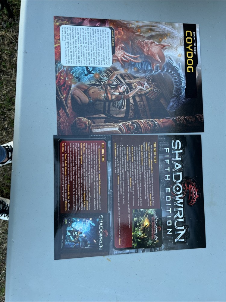 Shadowrun Characters Sheet, Quick Start Rules & Misc