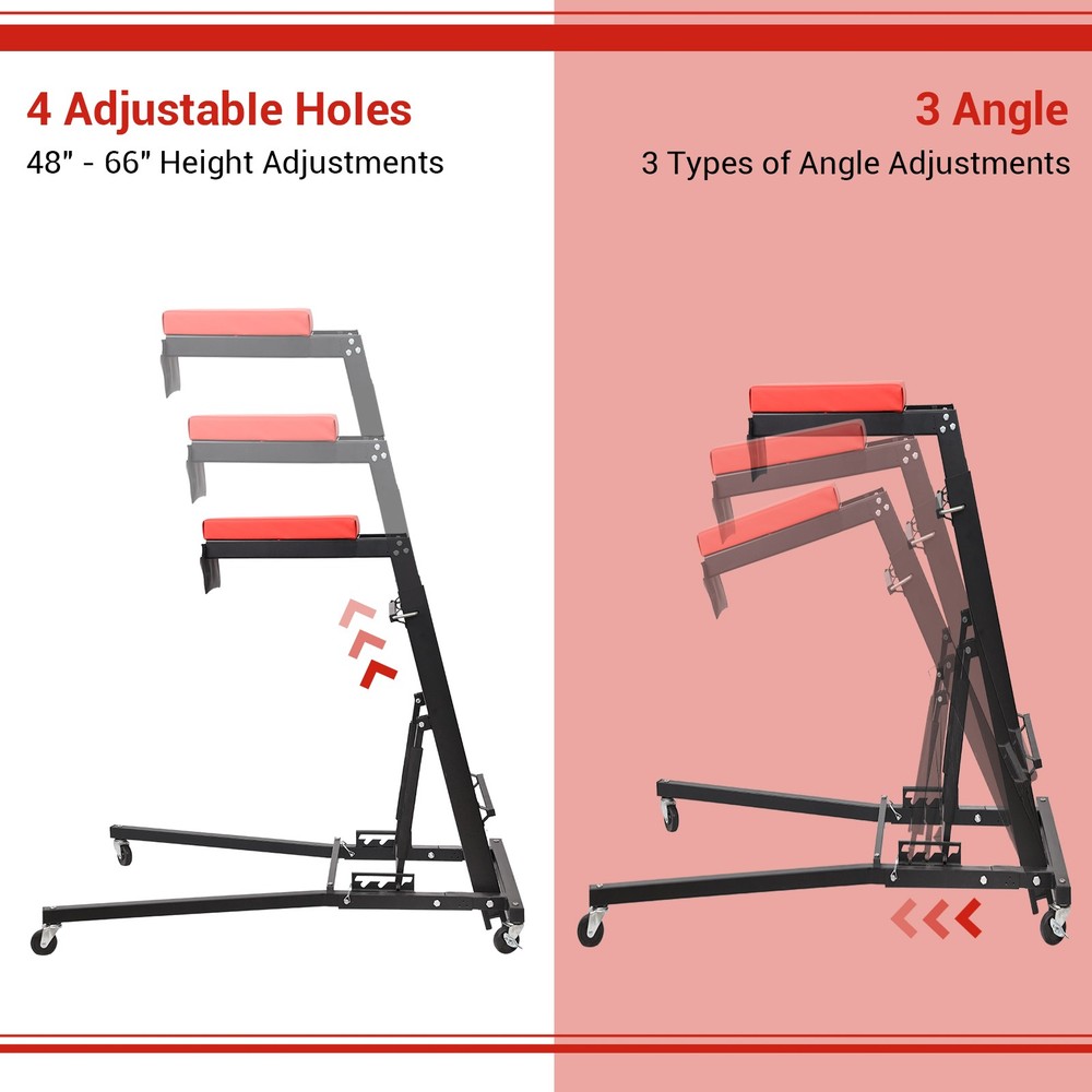 48"- 66" Topside Automotive Creeper, Engine Topside Creeper, 400LBS Capacity